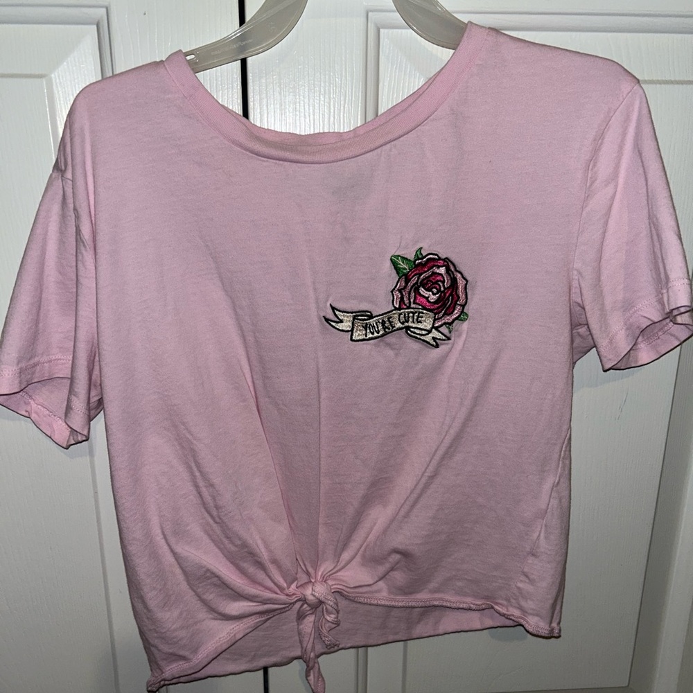 Pink H&M crop top